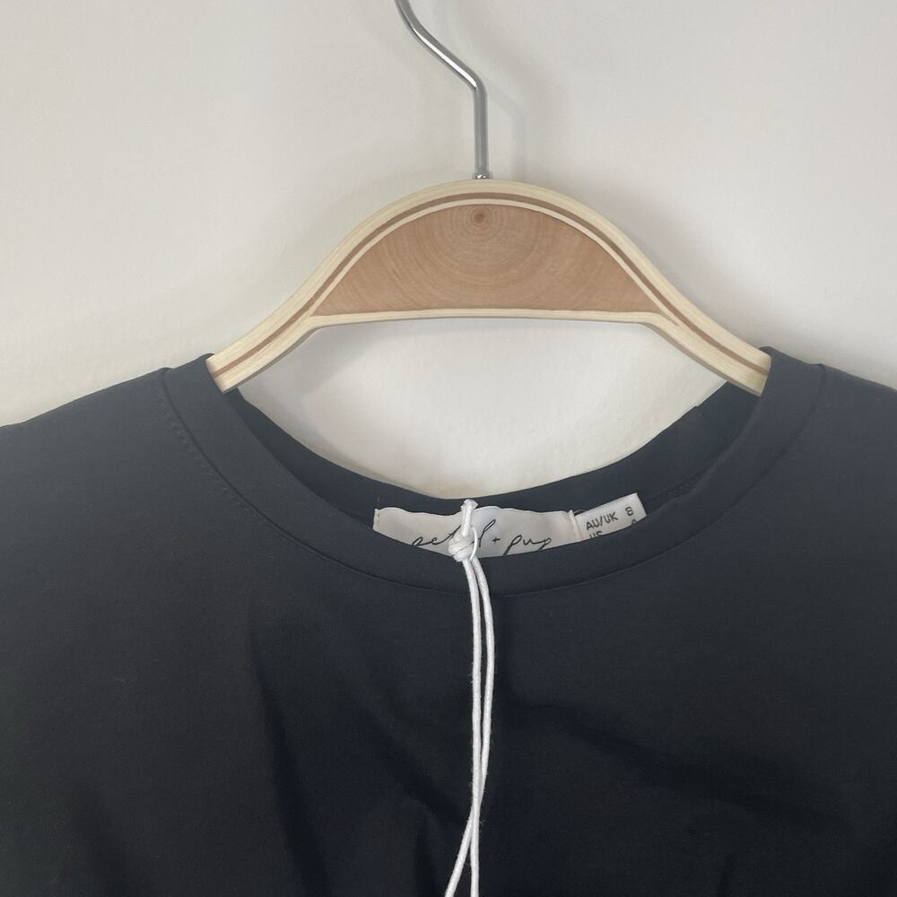 Petal & Pup Black Crop Top - Picture 4 of 12